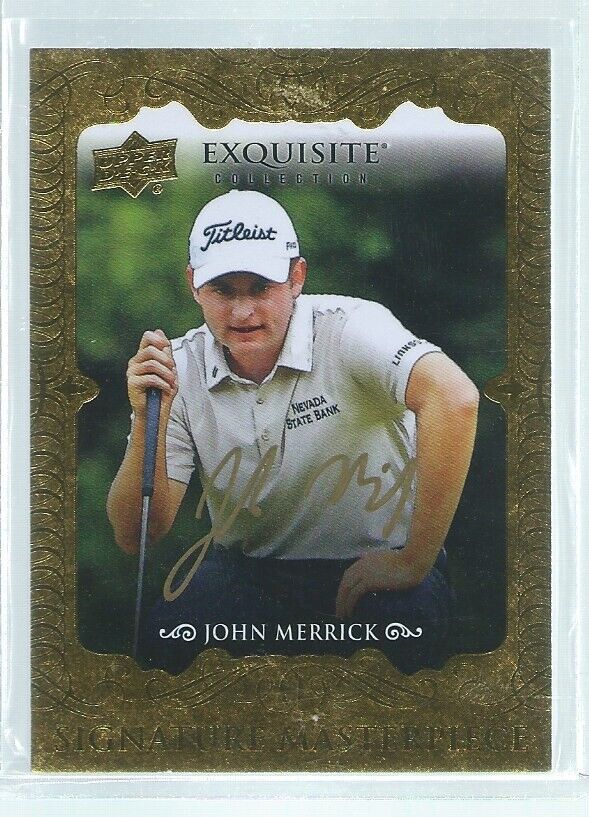 JOHN MERRICK 2013 UPPER DECK SIGNATURE MASTERPIECE ON CARD AUTO