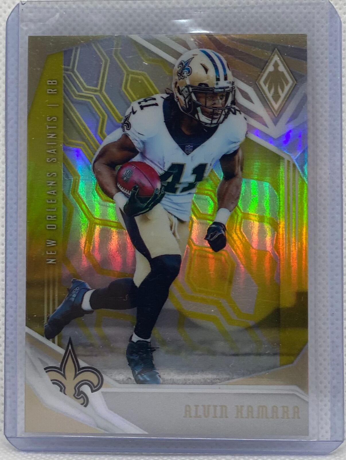 ALVIN KAMARA 2018 PANINI PHOENIX YELLOW PRIZM #D 70/75