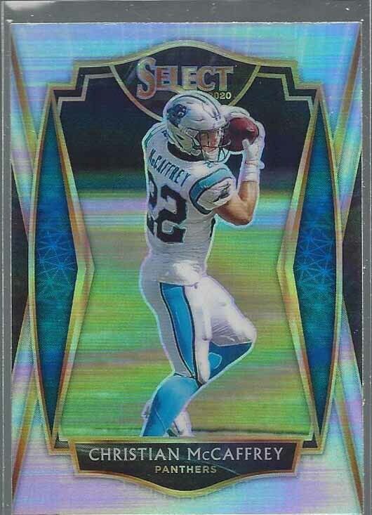 CHRISTIAN MCCAFFREY 2020 PANINI SELECT PREMIER LEVEL SILVER PRIZM #106