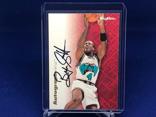 BYRON SCOTT 1995-96 SKYBOX AUTOGRAPHICS ON CARD AUTO
