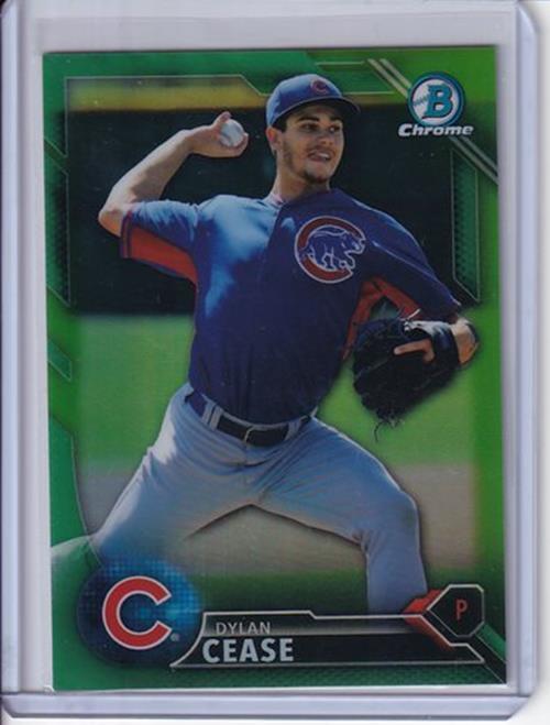 DYLAN CEASE 2016 BOWMAN CHROME PROSPECT GREEN REFRACTOR #D 59/99