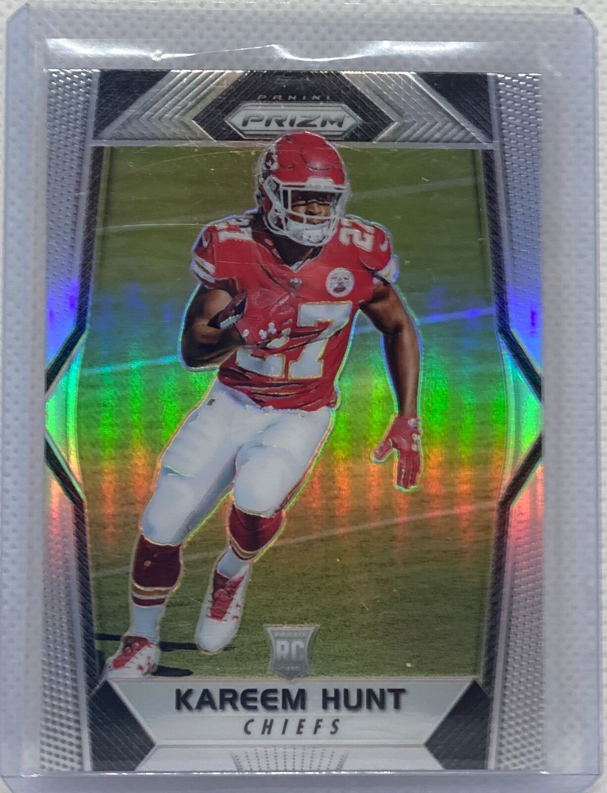 KAREEM HUNT 2017 PANINI PRIZM SILVER PRIZM RC #253