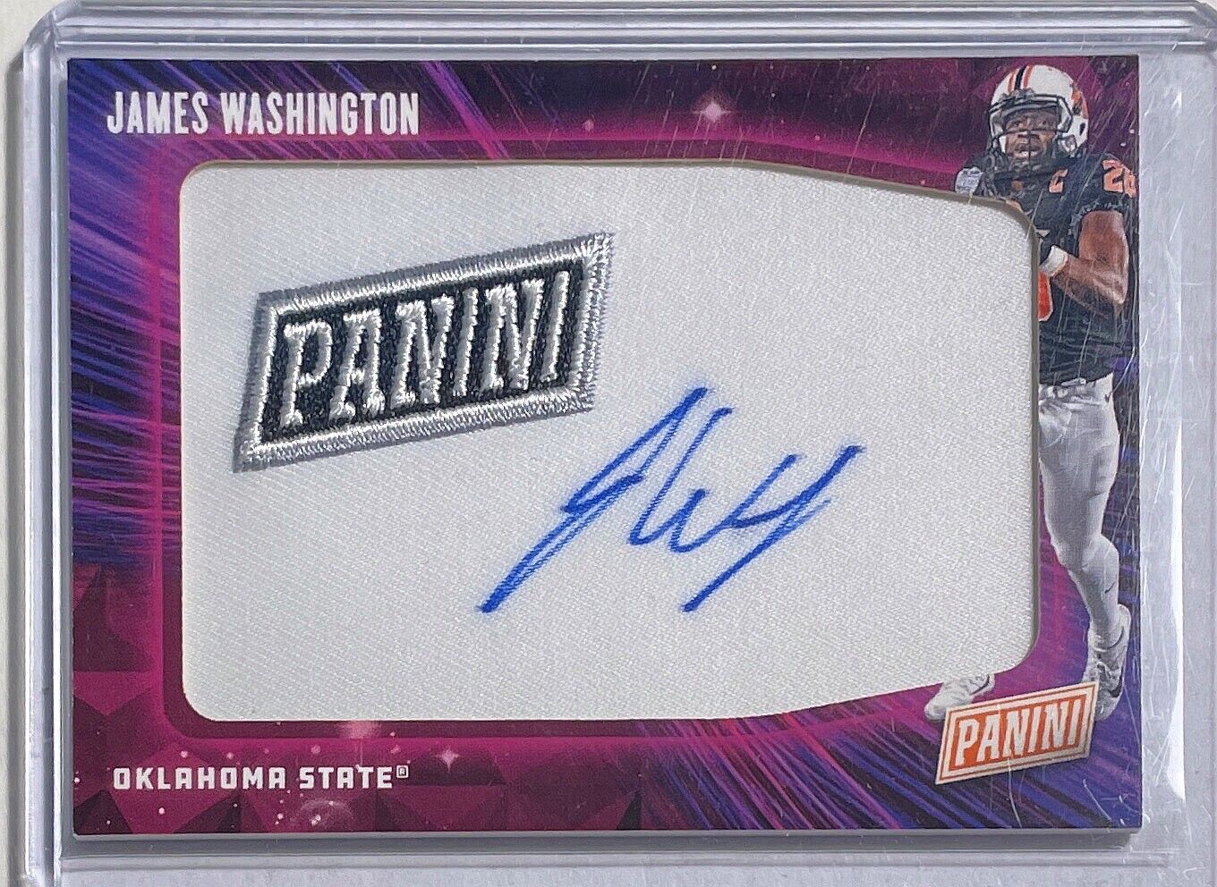 JAMES WASHINGTON 2019 PANINI FATHER'S DAY JUMBO PATCH AUTO ROOKIE RC #JW