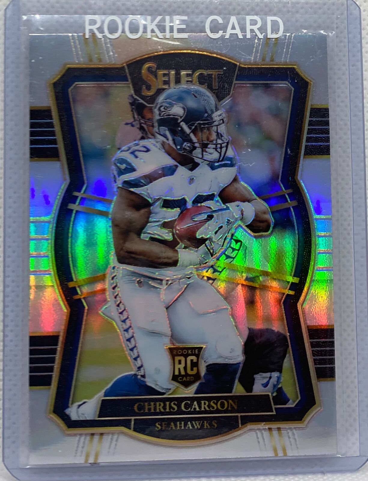 CHRIS CARSON 2017 PANINI SELECT SILVER PRIZM ROOKIE RC #192