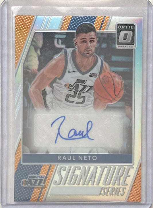 RAUL NETO 2017-18 PANINI DONRUSS OPTIC SIGNATURE SERIES AUTO SILVER PRIZM #42