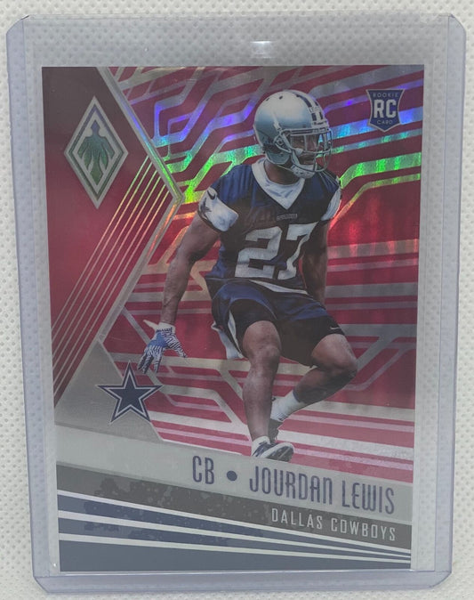 JOURDAN LEWIS 2017 PANINI PHOENIX PINK PRIZM ROOKIE RC #D 058/199
