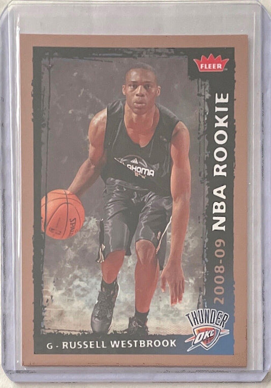 RUSSELL WESTBROOK 2008-09 FLEER NBA ROOKIE RC #204