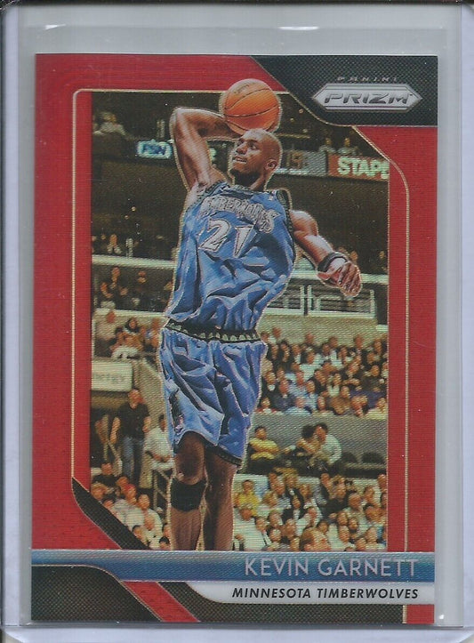 KEVIN GARNETT 2018-19 PANINI PRIZM RED #D 298/299 TWOLVES