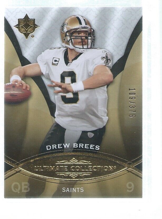 DREW BREES 2009 UPPER DECK ULTIMATE COLLECTION #D 109/375