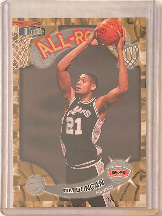 TIM DUNCAN 1997-98 FLEER ULTRA ALL ROOKIE ROOKIE RC #1