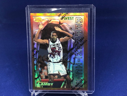 MARCUS CAMBY 1996-97 TOPPS FINEST APPRENTICES REFRACTOR W/ COATING RC ROOKIE #82