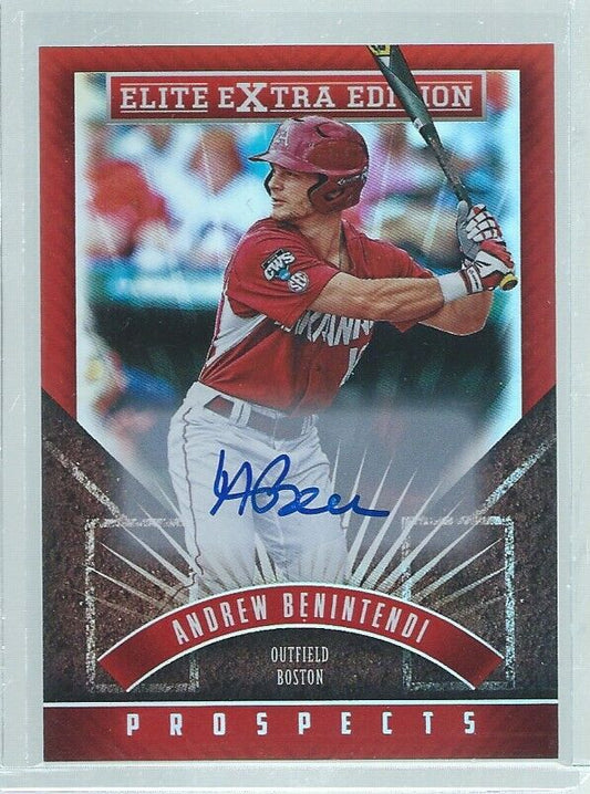 ANDREW BENITNTENDI 2015 PANINI ELITE EXTRA ON CARD AUTO PROSPECT