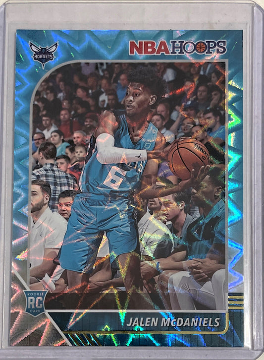 JALEN MCDANIELS 2019-20 PANINI HOOPS TEAL EXPLOSION ROOKIE RC #246