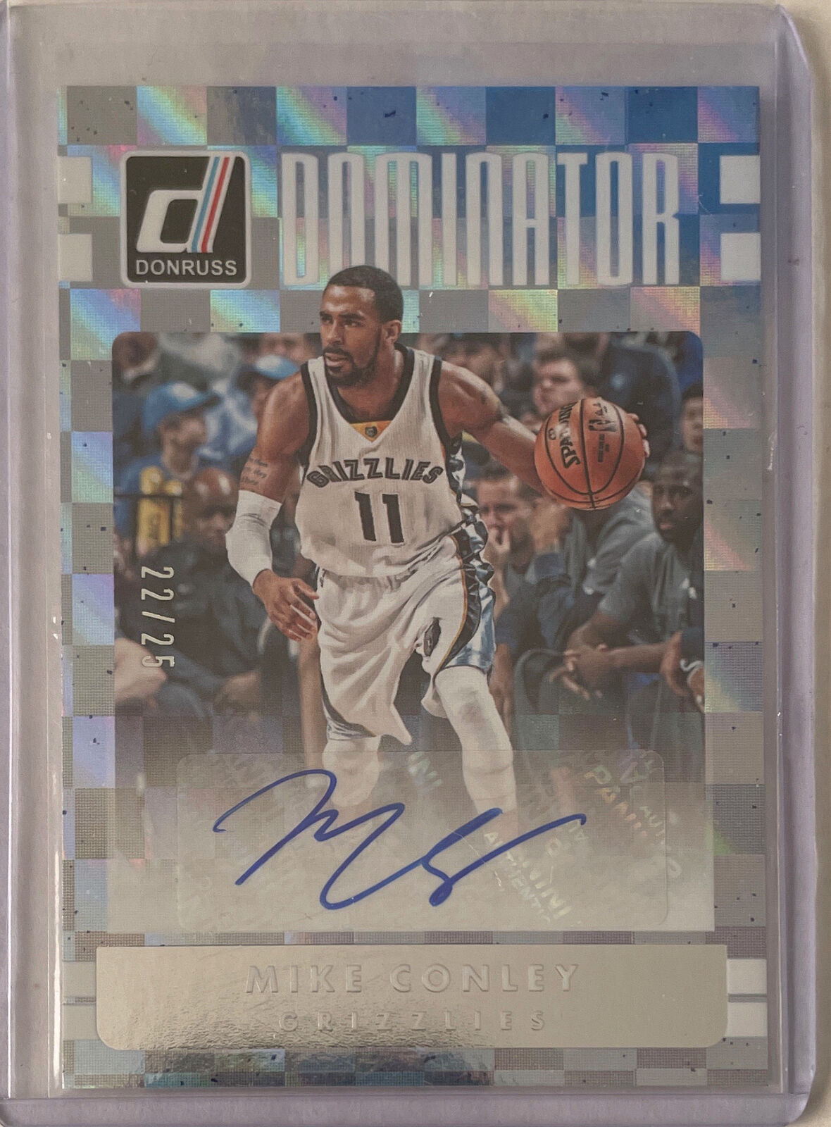 MIKE CONLEY 2016-17 PANINI DONRUSS DOMINATOR FOIL AUTO #D 22/25