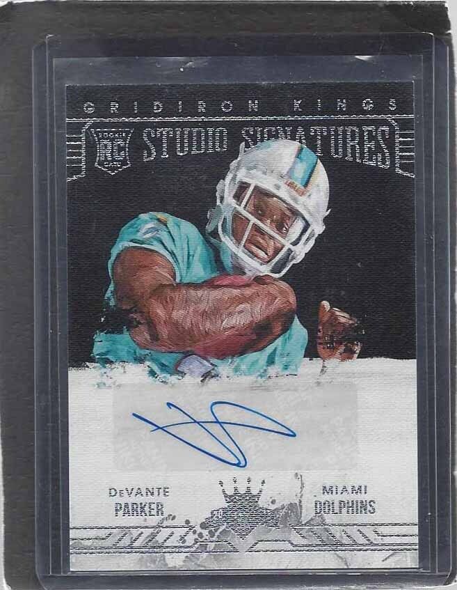 DEVANTE PARKER 2015 GRIDIRON KINGS STUDIO SIGNATURES ROOKIE AUTO RC #D 81/99