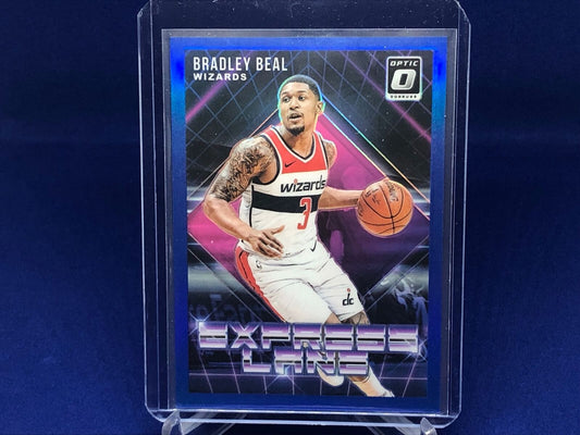 BRADLEY BEAL 2018-19 PANINI DONRUSS BLUE EXPRESS LANE HOLO #D 54/85