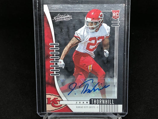 JUAN THORNHILL 2019 PANINI ABSOLUTE AUTO RC # 164