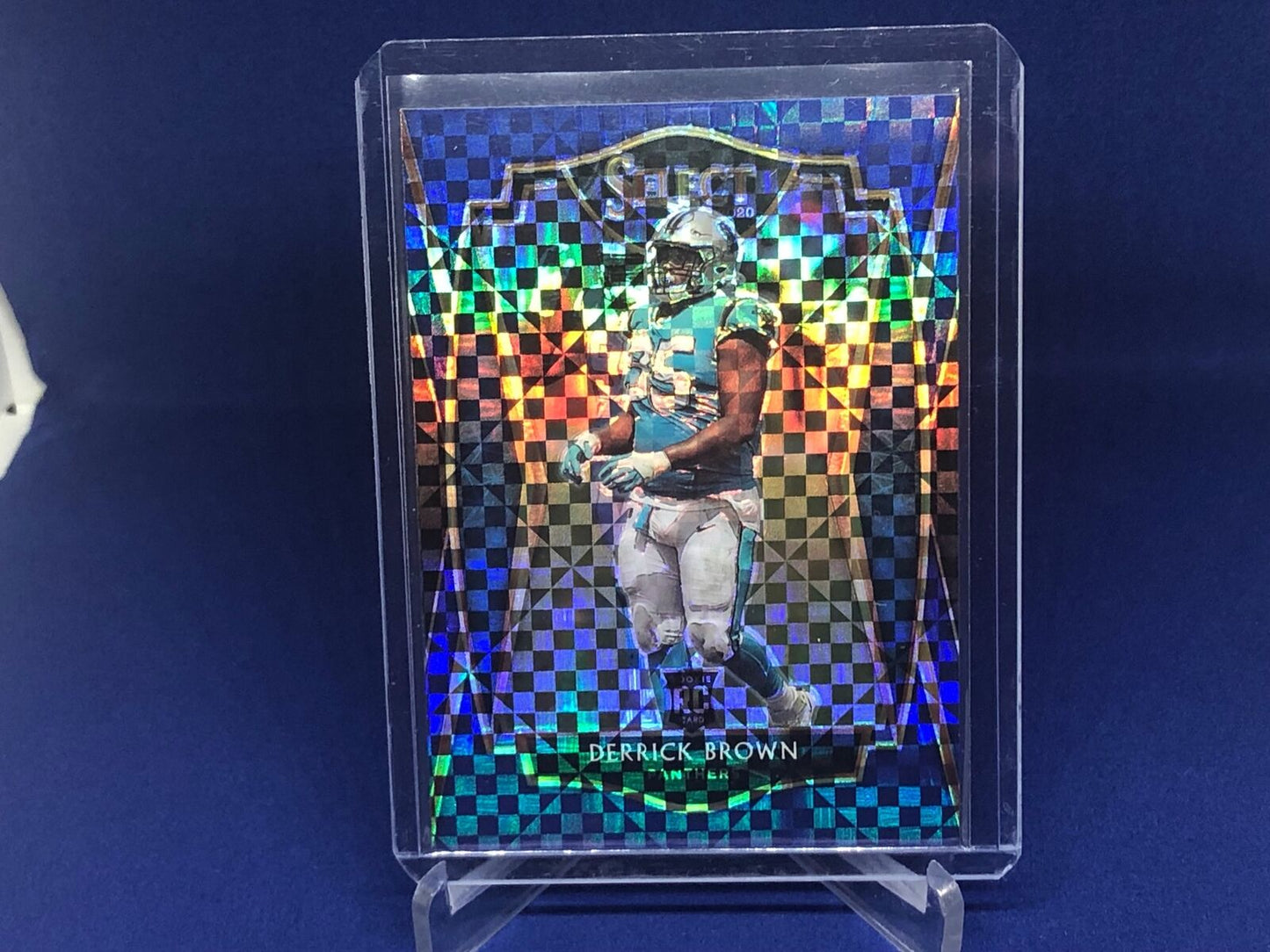 DERRICK BROWN 2020 PANINI SELECT PREMIER LEVEL BLUE PRIZM RC #D 104/149