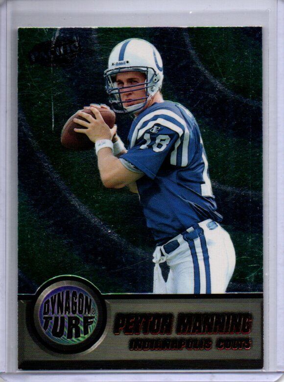 PEYTON MANNING 1998 PACIFIC TRADING CARDS DYNAGON TURF ROOKIE RC #8