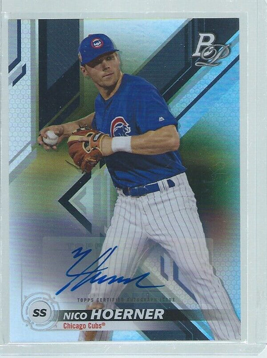 NICO HOERNER 2019 BOWMAN PLATINUM AUTO PROSPECT