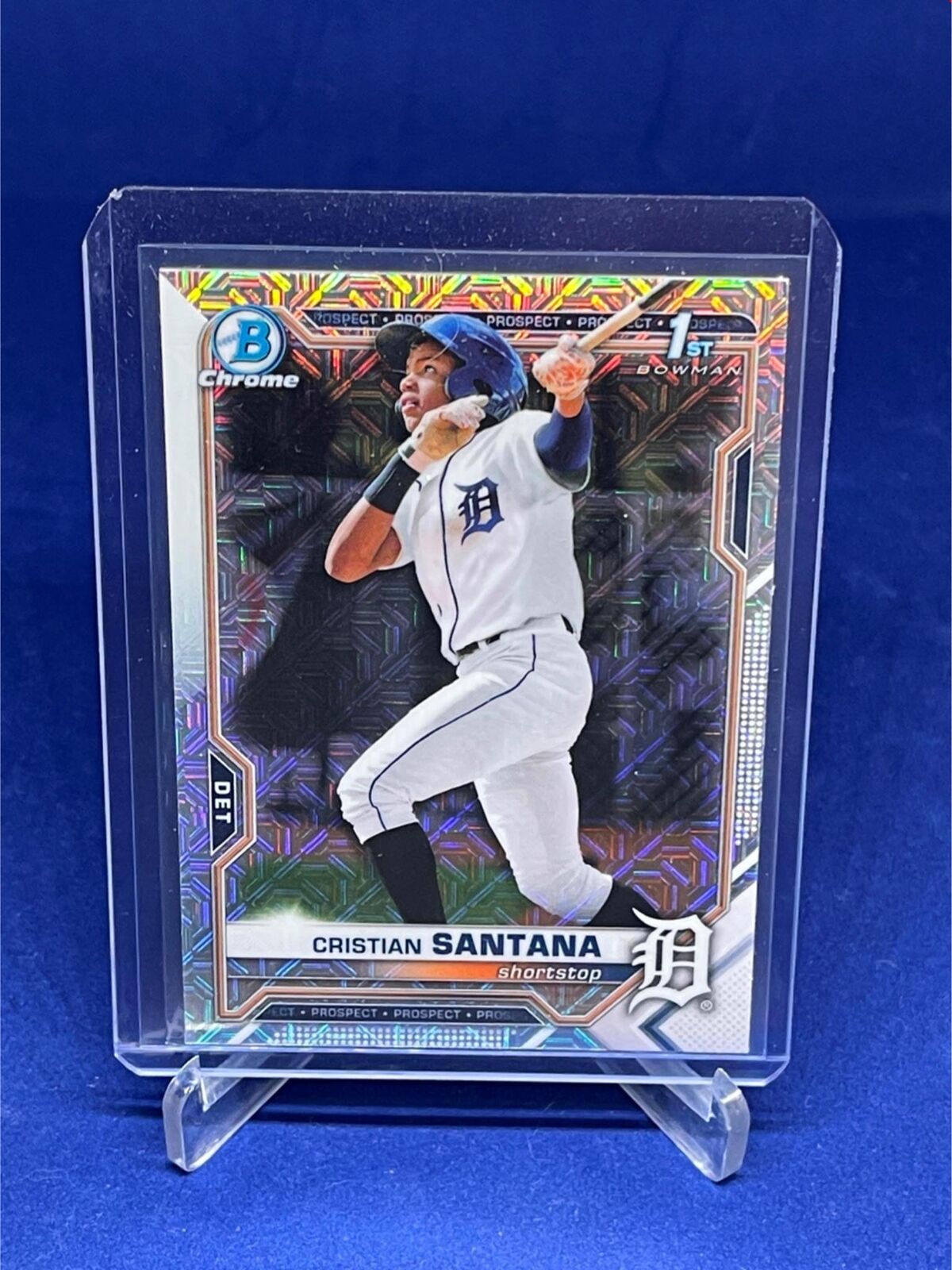 CRISTIAN SANTANA 2021 TOPPS BOWMAN CHROME 1ST BOWMAN MEGA BOX REFRACTOR # 186