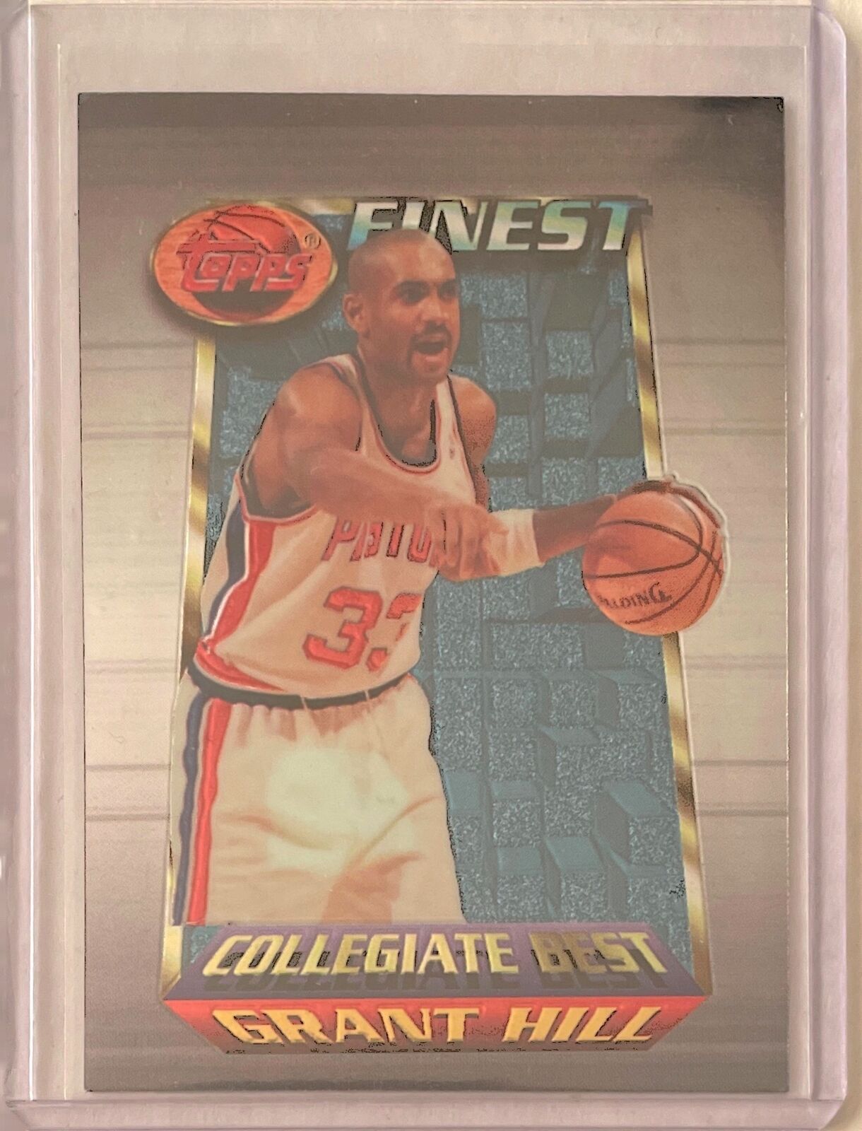GRANT HILL 1994-95 TOPPS FINEST COLLEGIATE BEST ROOKIE RC #200