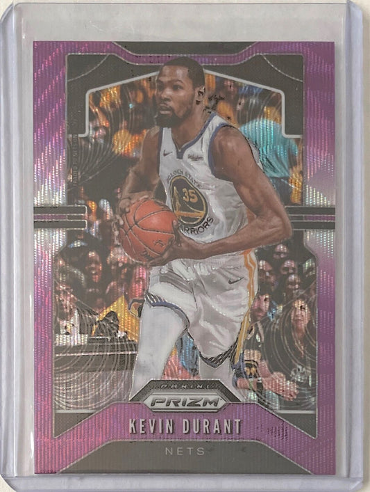 KEVIN DURANT 2019-20 PANINI PRIZM PURPLE WAVE PRIZM #210