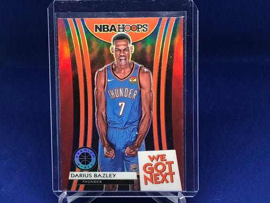 DARIUS BAZLEY 2019-20 PANINI NBA HOOPS PREMIUM STOCK WE GOT NEXT RED PRIZM RC 16