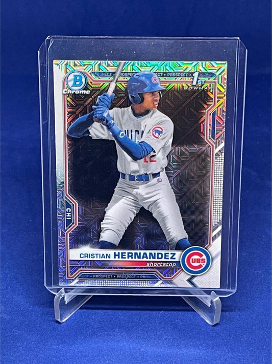 CHRISTIAN HERNANDEZ 2021 TOPPS BOWMAN CHROME 1ST BOWMAN MEGA BOX REFRACTOR # 171