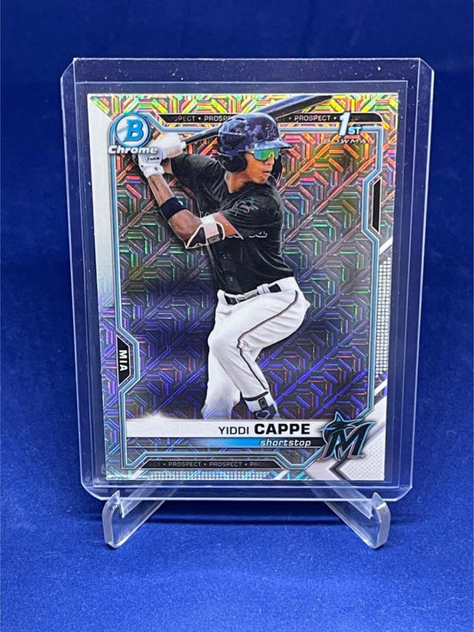 YIDDI CAPPE 2021 TOPPS BOWMAN CHROME 1ST BOWMAN MEGA BOX REFRACTOR # 199