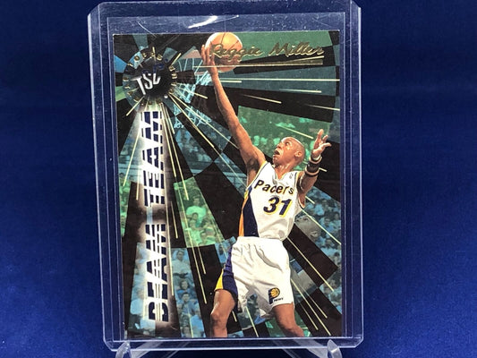 REGGIE MILLER 1995-96 TOPPS STADIUM CLUB BEAM TEAM DIE CUT #4
