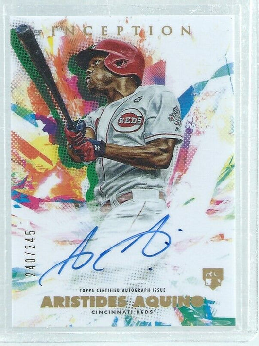 ARISTIDES AQUINO 2020 TOPPS INCEPTION ON CARD AUTO ROOKIE RC #D 240/245
