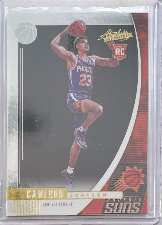 CAMERON JOHNSON 2019-20 PANINI ABSOULTE MEMORABILIA XRC ROOKIE RC #47