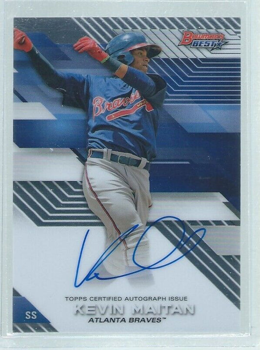 KEVIN MAITAN 2017 BOWMAN'S BEST ON CARD AUTO PROSPECT