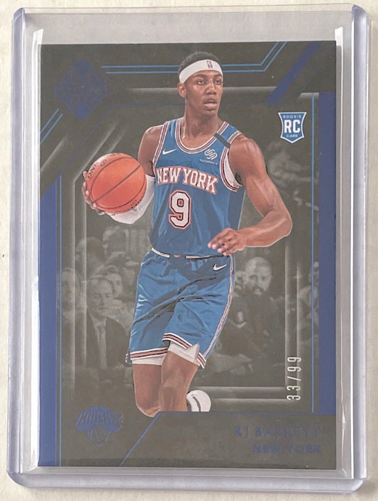 RJ BARRETT 2019-20 PANINI CHRONICLES MAJESTIC BLUE ROOKIE RC #D 33/99