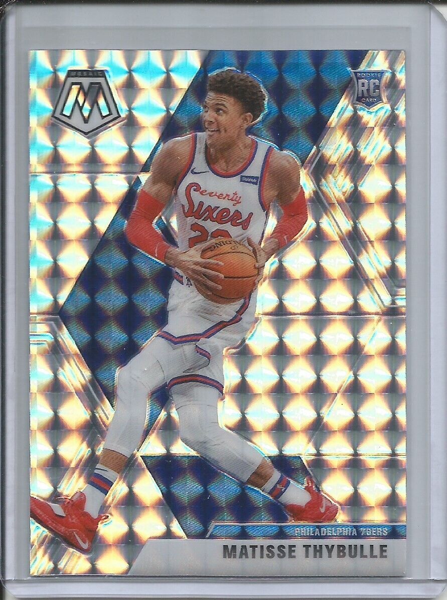 MATISSE THYBULLE 2019-20 PANINI MOSAIC SILVER WAVE PRIZM ROOKIE RC #245