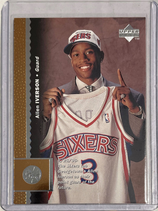 ALLEN IVERSON 1996-97 UPPER DECK ROOKIE RC #91