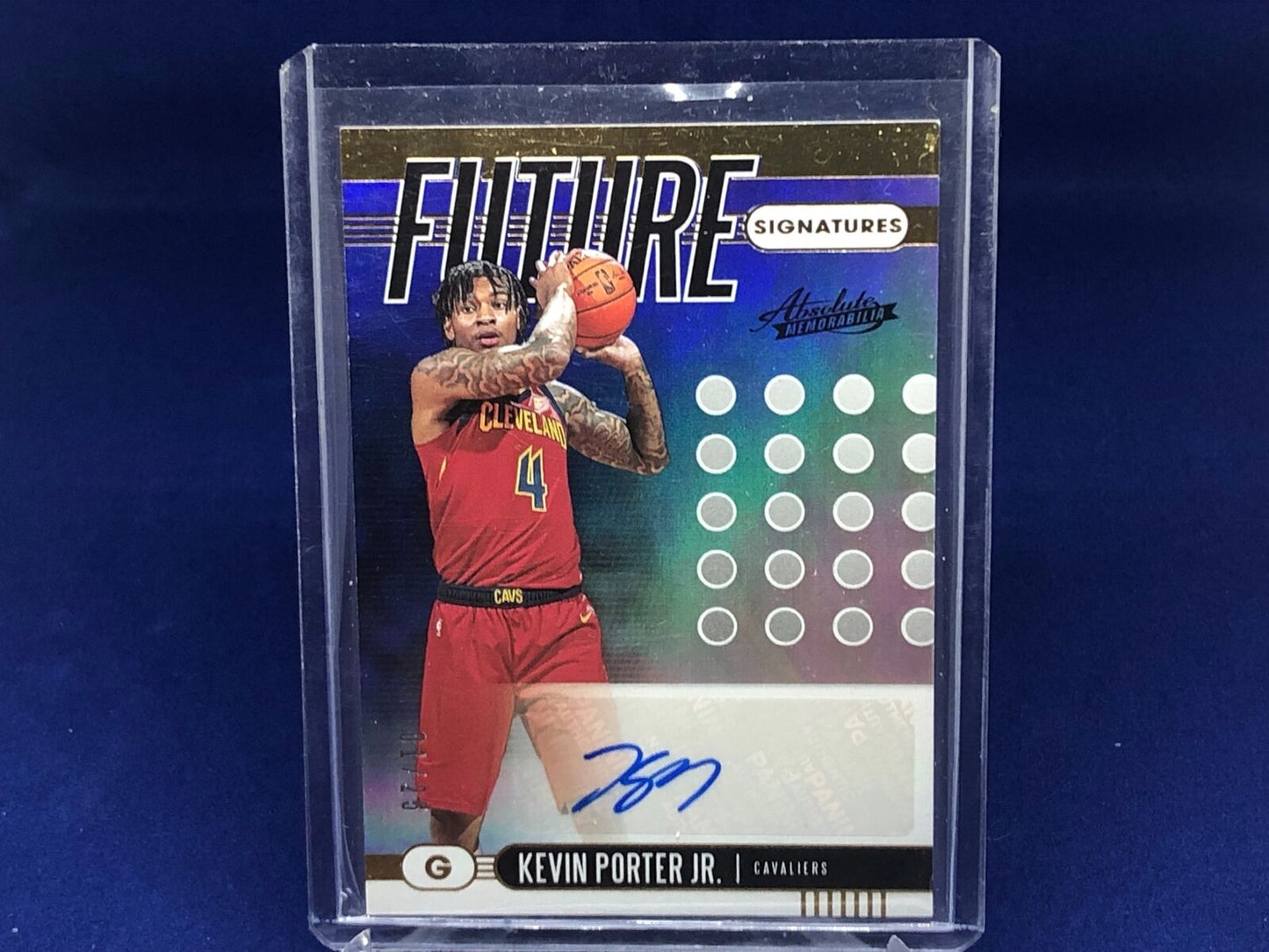 KEVIN PORTER JR 2019-20 PANINI ABSOLUTE FUTURE SIGNATURES AUTO RC ROOKIE #D 1/25