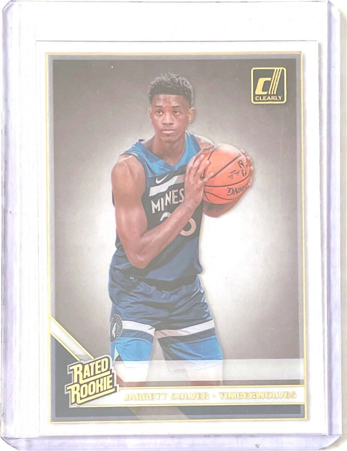 JARRETT CULVER 2019-20 PANINI CLEARLY DONRUSS RATED ROOKIE GOLD ROOKIE RC #55