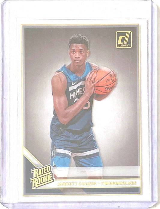 JARRETT CULVER 2019-20 PANINI CLEARLY DONRUSS RATED ROOKIE GOLD ROOKIE RC #55