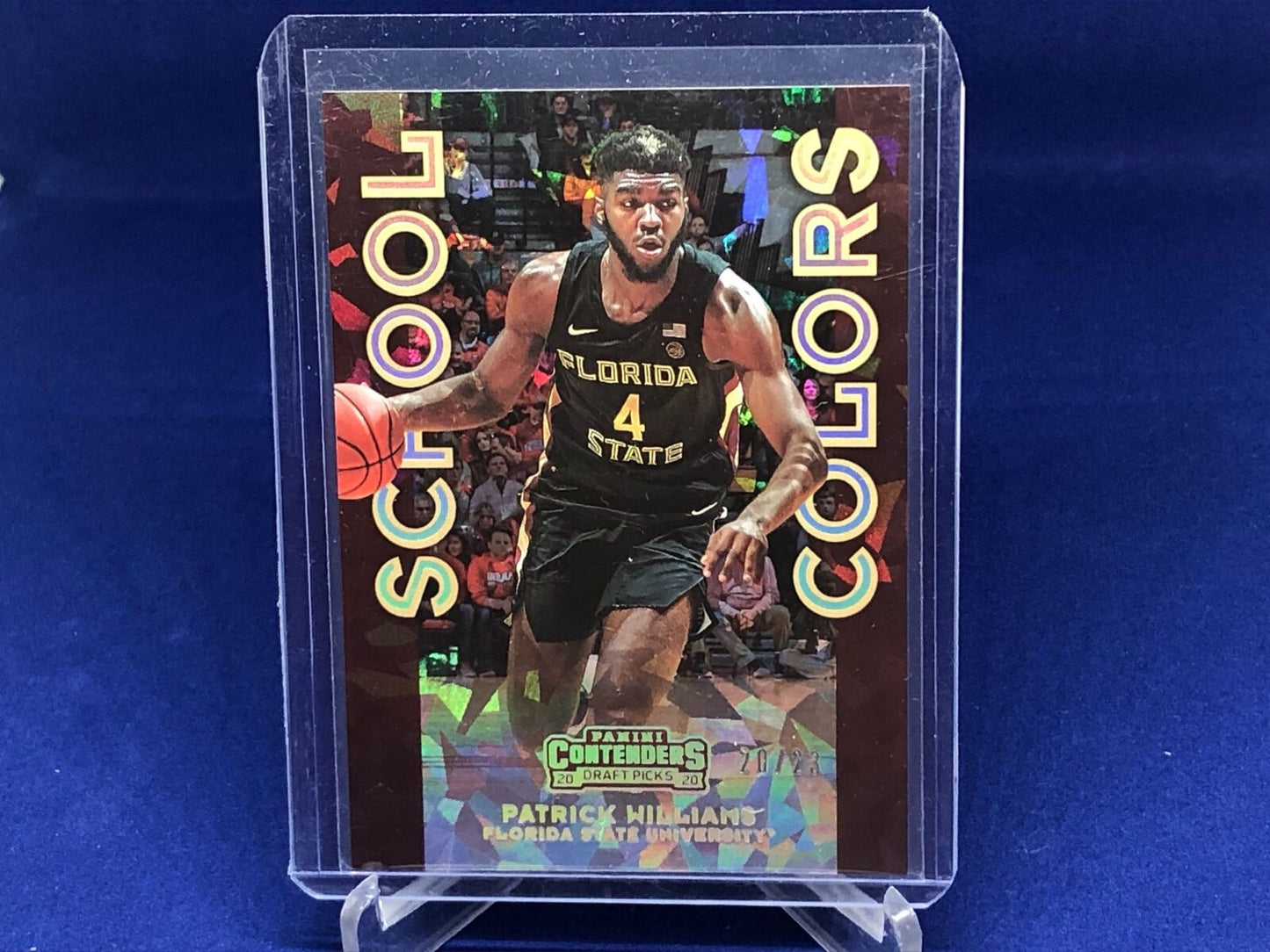 PATRICK WILLIAMS 2020-21 CONTENDERS DRAFT SCHOOL COLORS CRACKED ICE RC #D 20/23