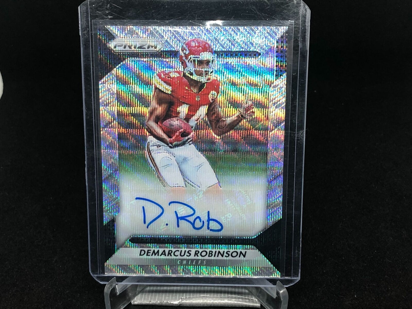 DEMARCUS ROBINSON 2016 PANINI PRIZM BLUE WAVE PRIZMS AUTO RC #D 123/149