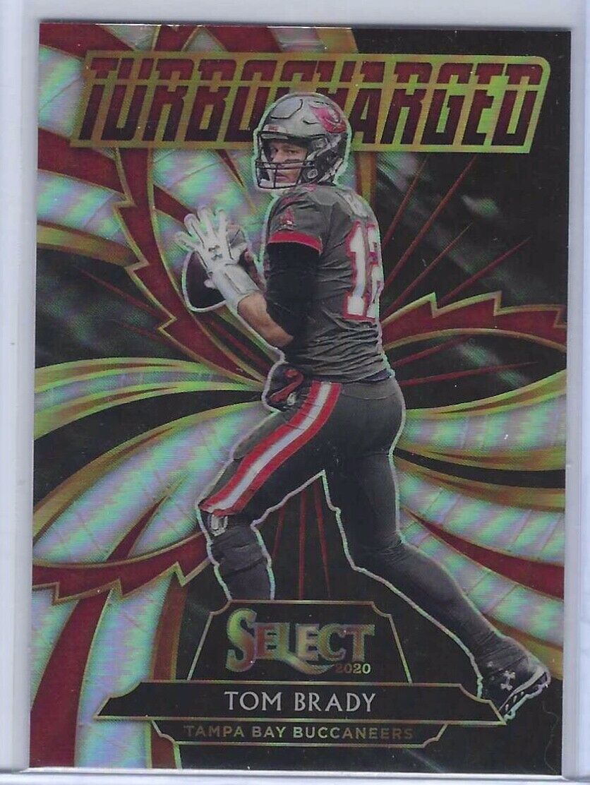 TOM BRADY 2020 PANINI SELECT SILVER PRIZM TURBOCHARGED INSERT #T12