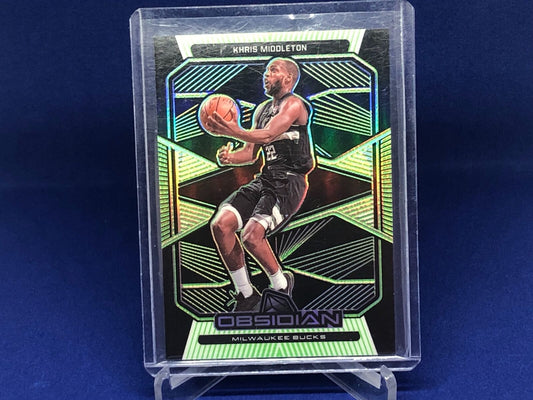 KHRIS MIDDLETON 2019-20 PANINI OBSIDIAN ELECTRIC ETCH GREEN #D 23/25