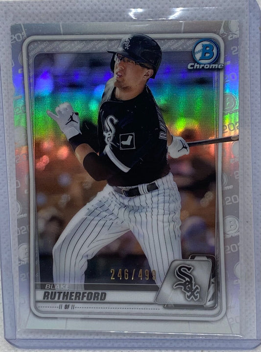 BLAKE RUTHERFORD 2020 TOPPS BOWMAN CHROME PROSPECT REFRACTOR #D 246/499
