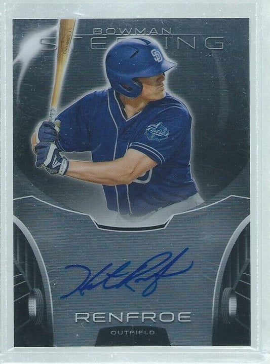 HUNTER RENFROE 2013 BOWMAN STERLING ON CARD AUTO PROSPECT
