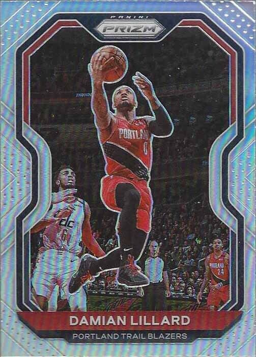 DAMIAN LILLARD 2020-21 PANINI PRIZM SILVER PRIZMS #173