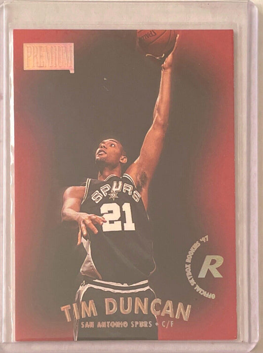 TIM DUNCAN 1997-98 SKYBOX PREMIUM ROOKIE RC #112