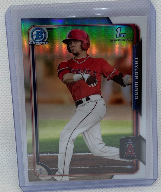 TAYLOR WARD 2015 TOPPS 1ST BOWMAN PROSPECT CHROME REFRACTOR #130