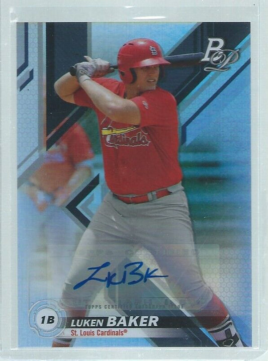 LUKEN BAKER 2019 BOWMAN PLATINUM AUTO PROSPECT